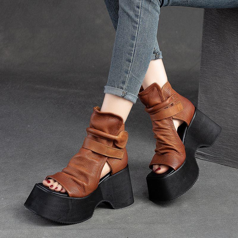 New Platform Comfort Leather Orthotic Sandals/Boots