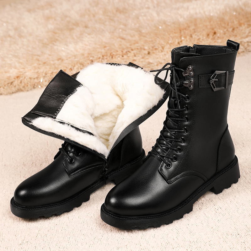 (Hot Sale💥)Black fashionable versatile casual boots