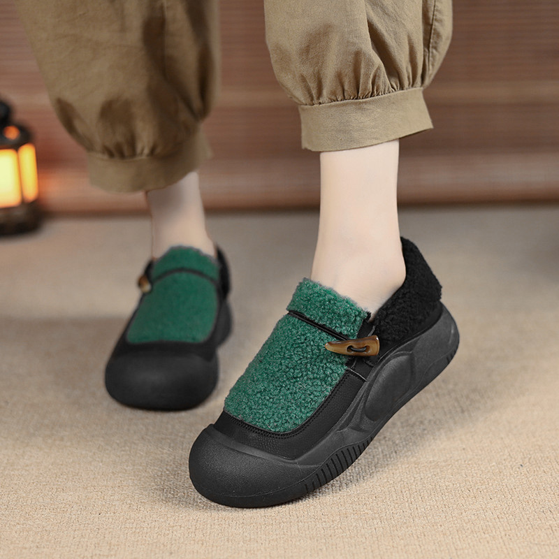 Warm suede platform orthopedic boots