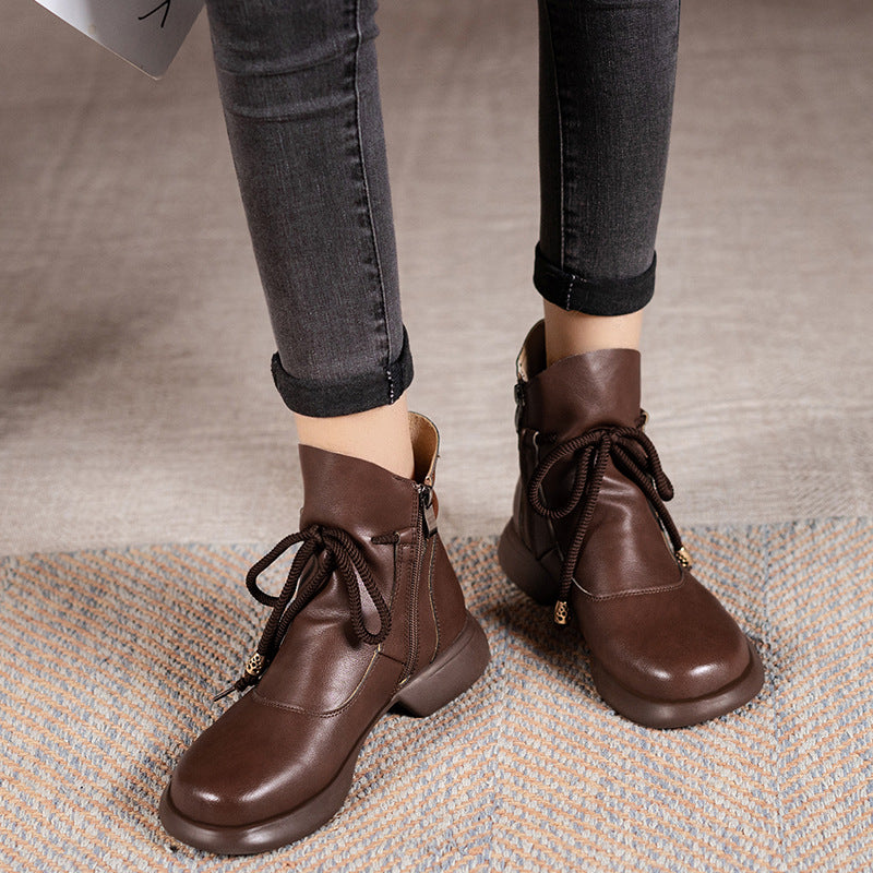 New lace-up soft-soled comfortable boots
