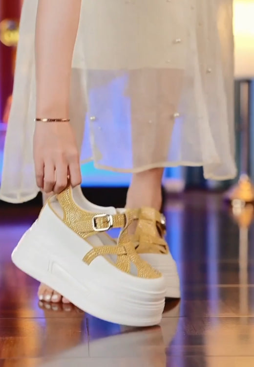 Women's Flash Diamond Cross Platform Sandals