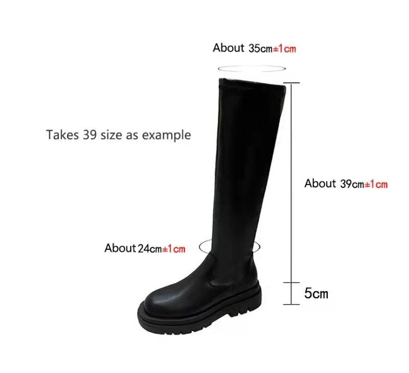 Platform Stretch Boots