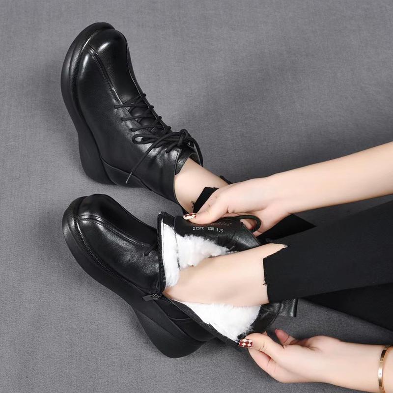 Waterproof and Durable Handmade Leather Ankle Boots