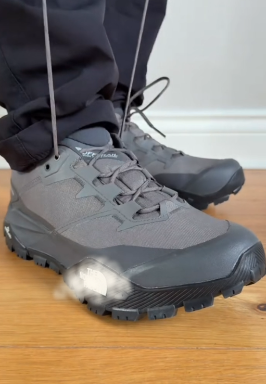 Gray high-quality men's walking shoes