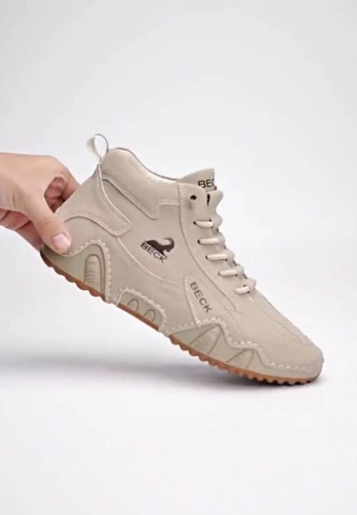 Men's ankle soft leather casual shoes