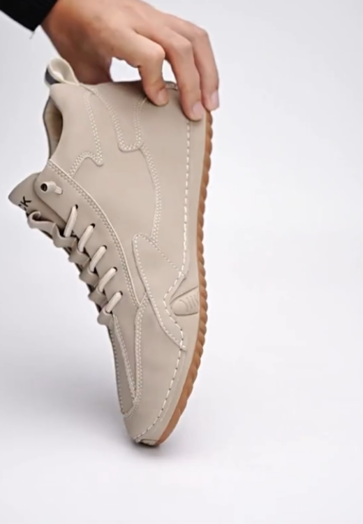Men's ankle soft leather casual shoes