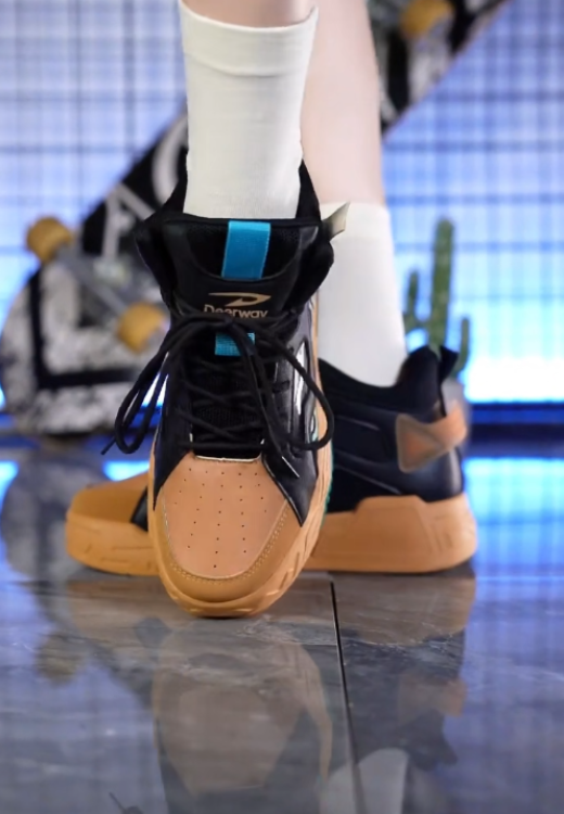 Men's printed high-top sneakers