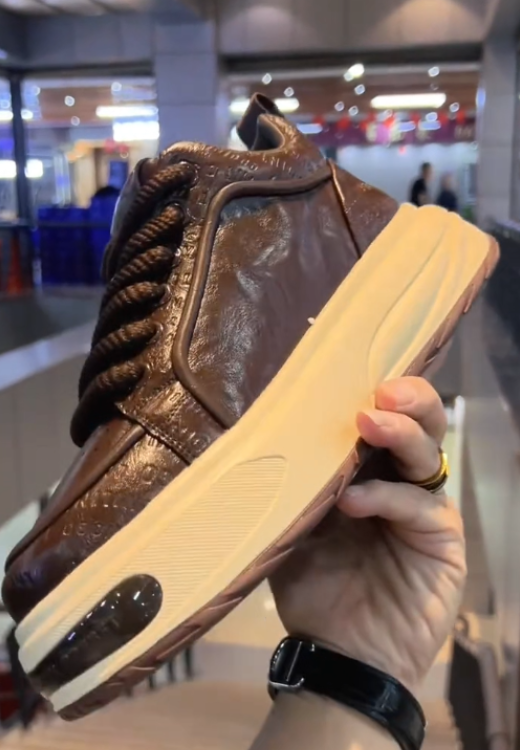 Men's Brown Elevated Air Cushion Casual Shoes