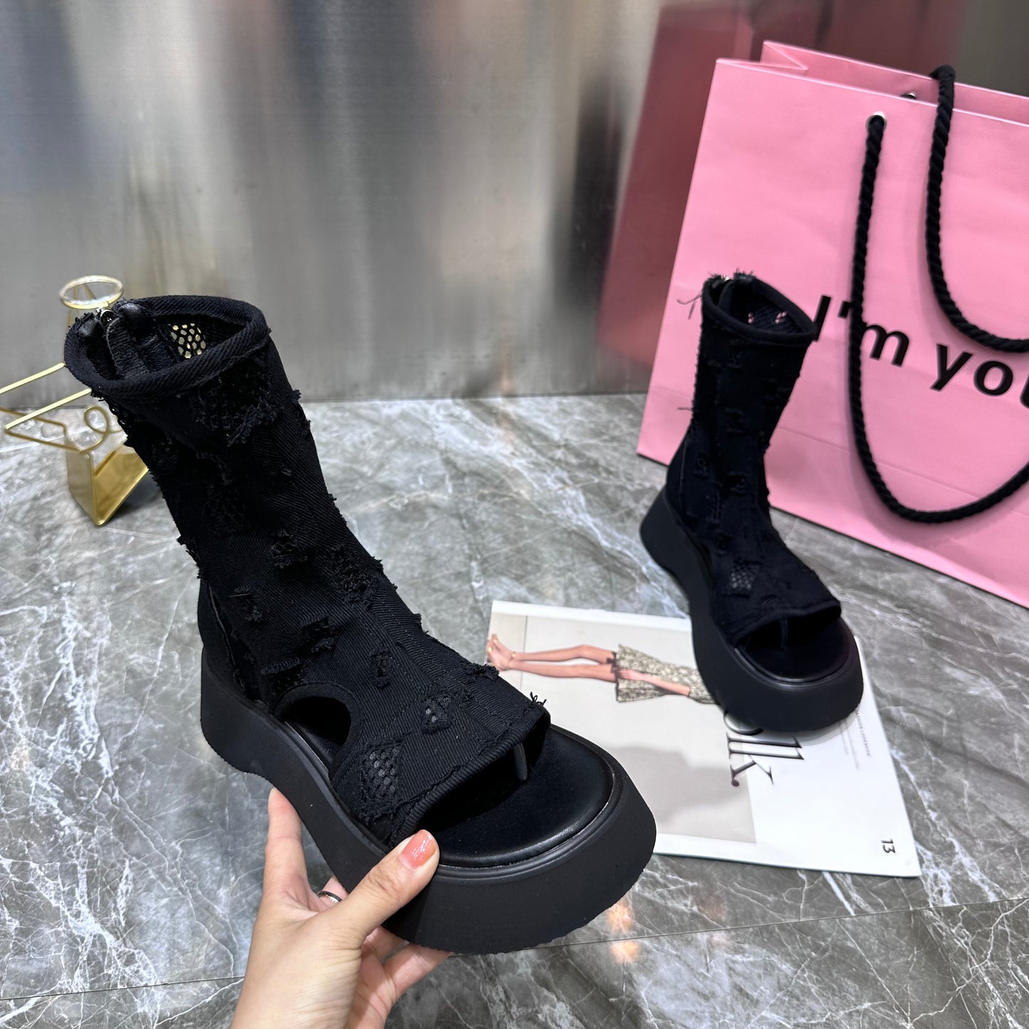 New Summer Denim Casual Sandals