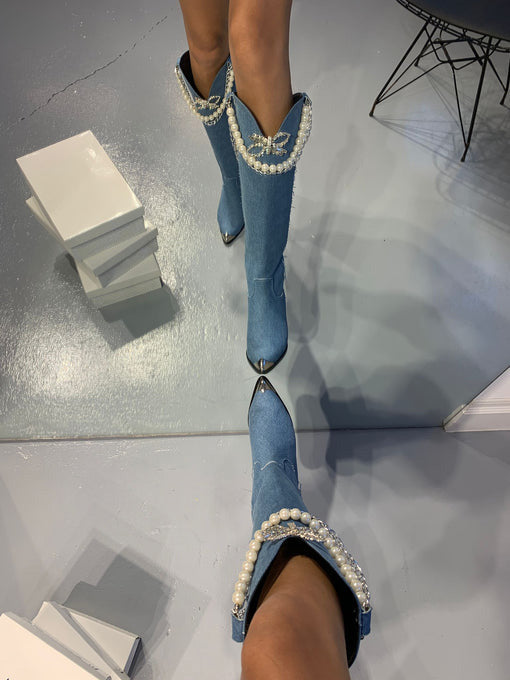 Roman Pearl Jean Boots