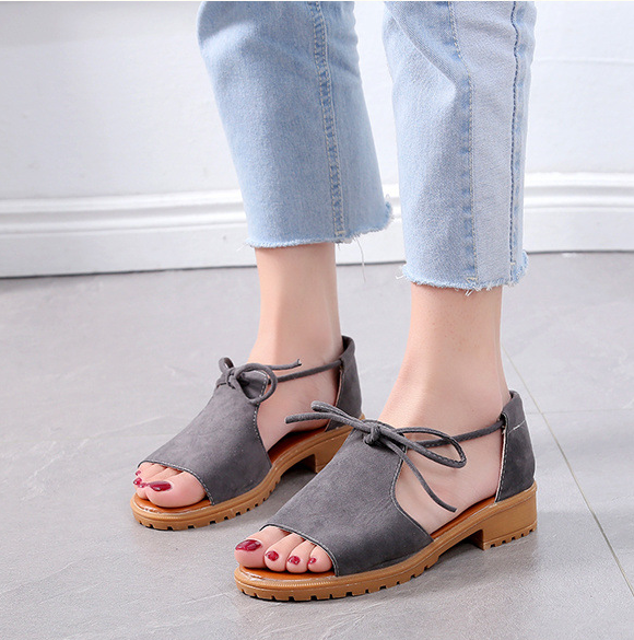 Fish Mouth Lace-up Flat Sandals (Buy 2 Get Free Shipping✔️)