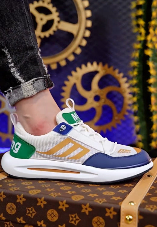 Men's multi-color stitching casual shoes