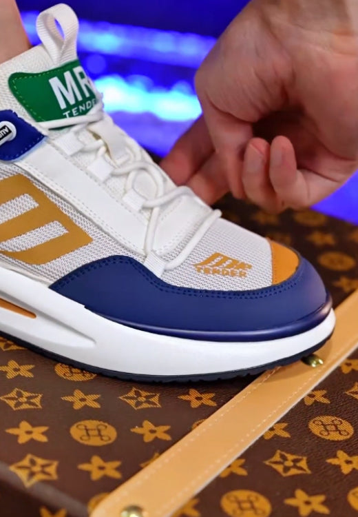 Men's multi-color stitching casual shoes