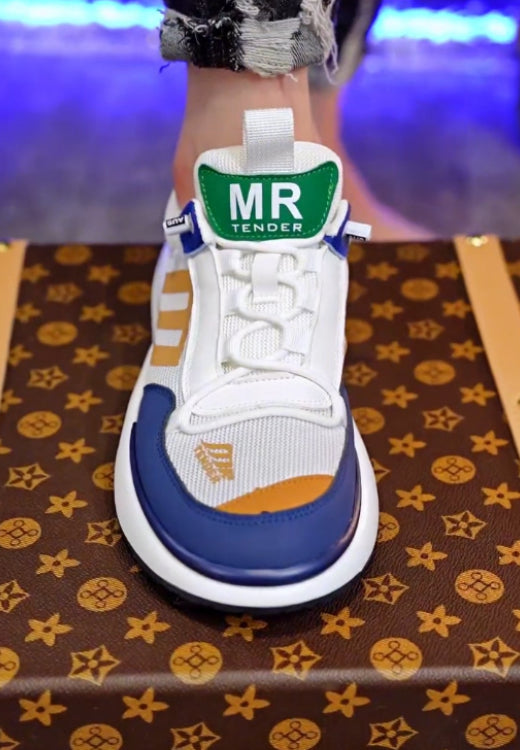 Men's multi-color stitching casual shoes