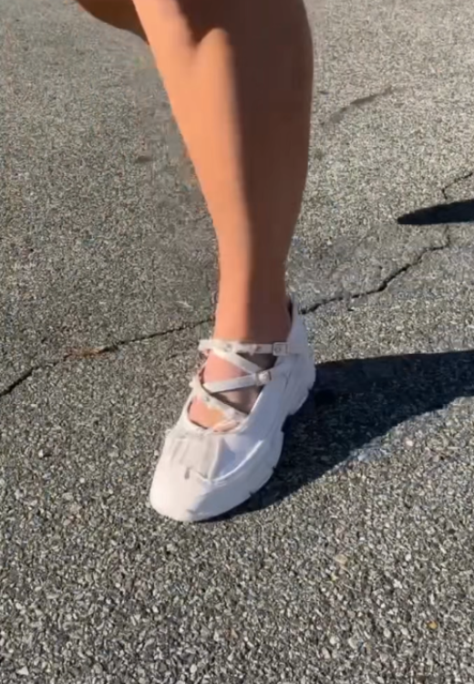 Women's fashion ballet style sneakers