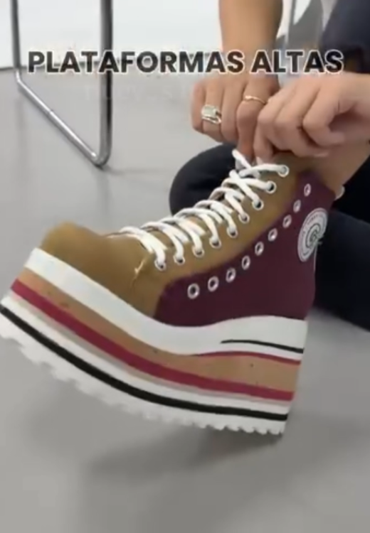 Women's heightening slope leisure shoes