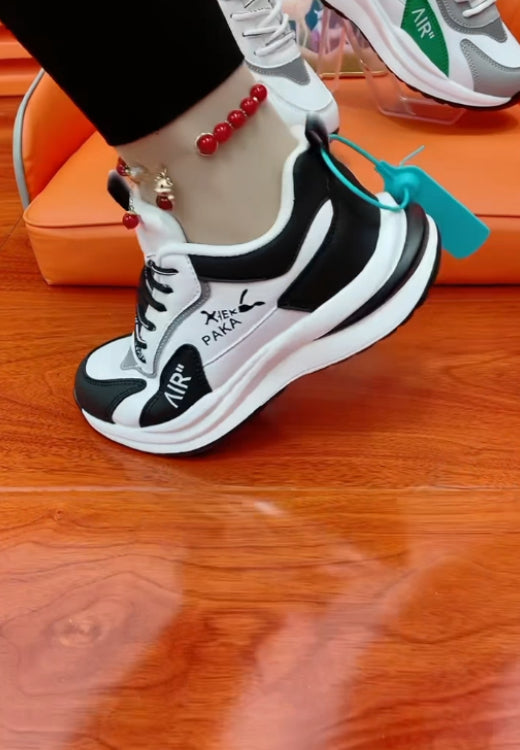 Men's cheetah color matching jogging shoes