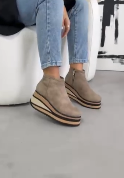 Women's heightening slope leisure shoes