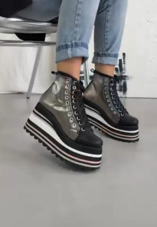 Women's heightening slope leisure shoes
