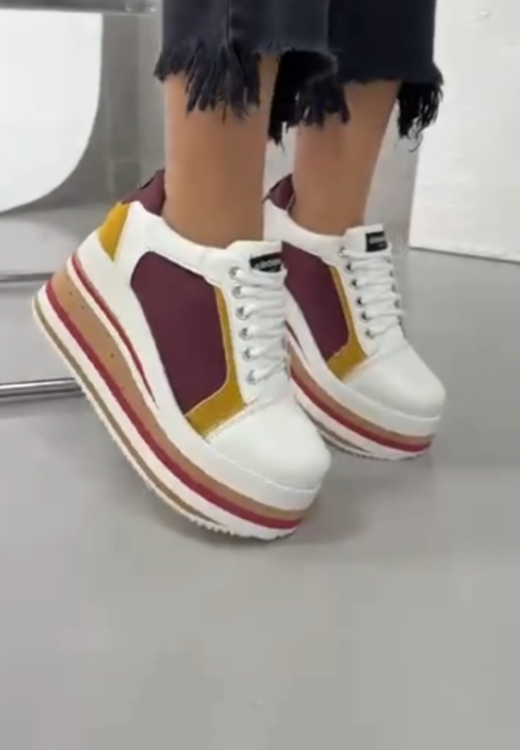 Women's heightening slope leisure shoes