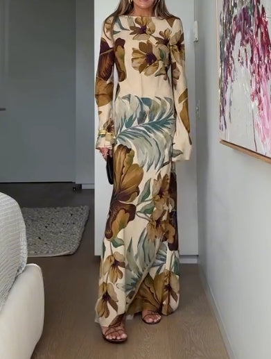 Printed stretch dress
