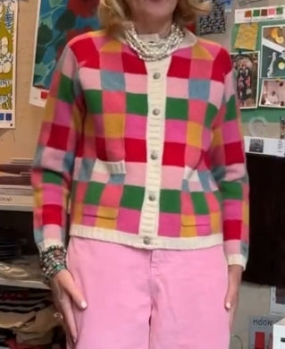 Color plaid sweater