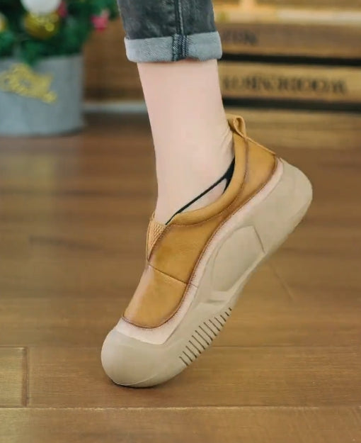 Solid color bread leisure shoes