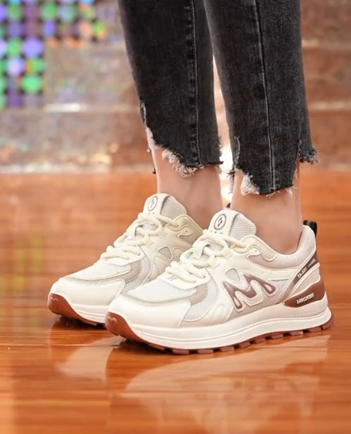 Letter mesh casual shoes