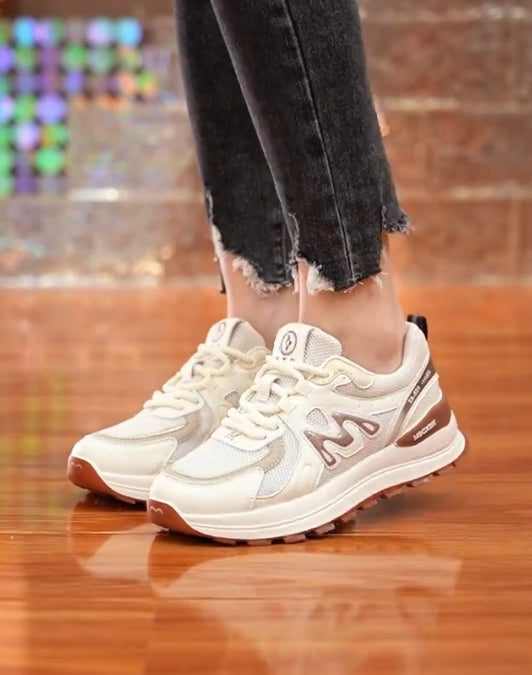 Letter mesh casual shoes