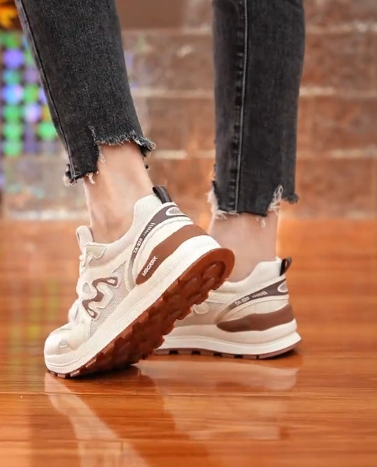 Letter mesh casual shoes