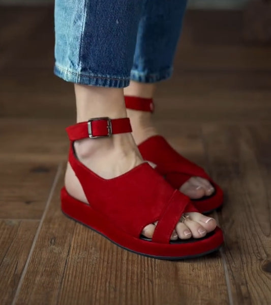 Comfortable soft leather sandals