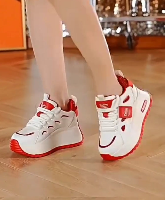 Color matching air cushion heightening breathable casual shoes