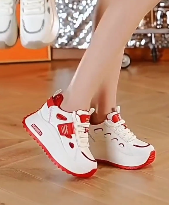 Color matching air cushion heightening breathable casual shoes