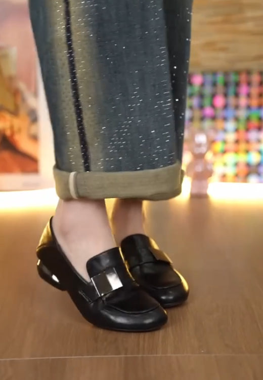 Elegant Buckle Loafers