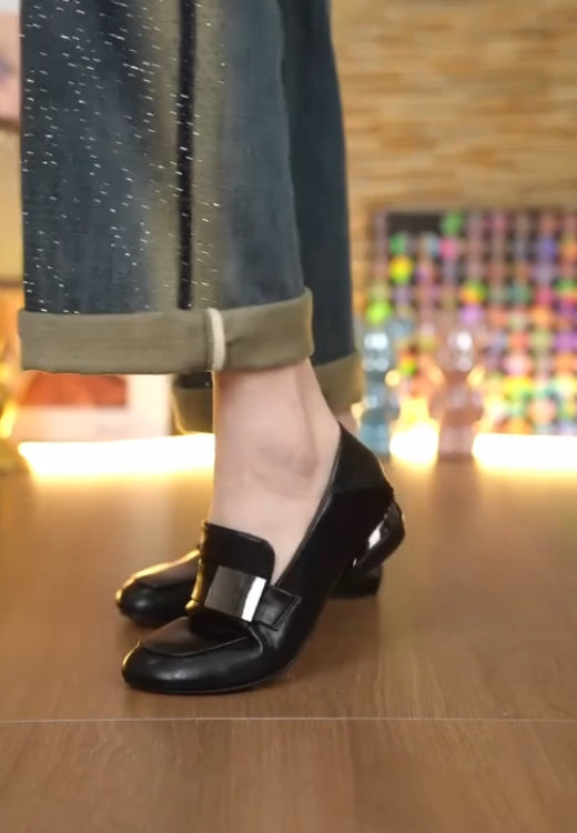 Elegant Buckle Loafers
