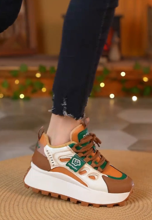 Casual stitching platform sneakers | light and comfortable