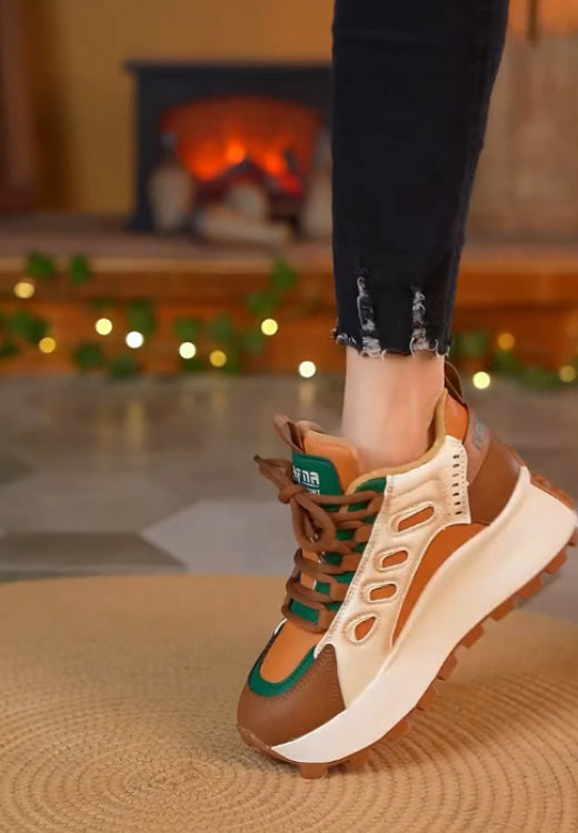 Casual stitching platform sneakers | light and comfortable