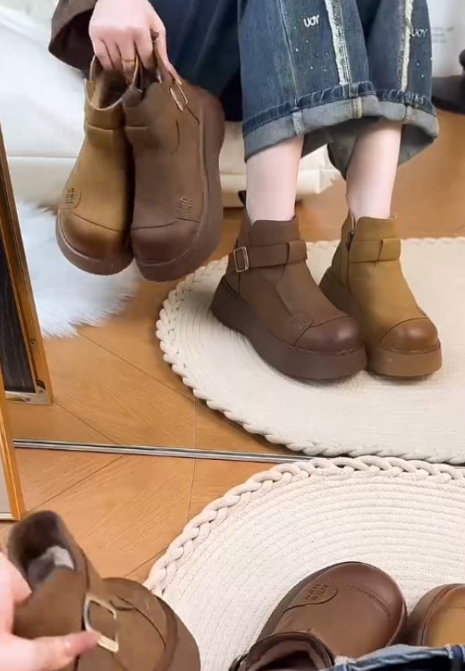 Simple and stylish retro breathable boots
