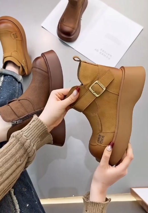 Simple and stylish retro breathable boots