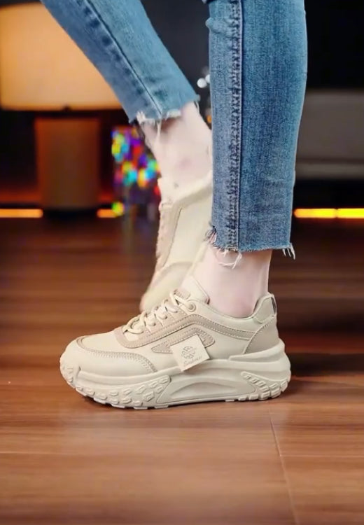Thick-soled breathable women's shoes
