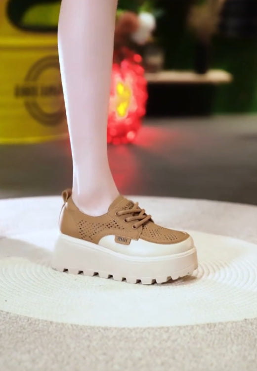 Color matching breathable muffin casual shoes