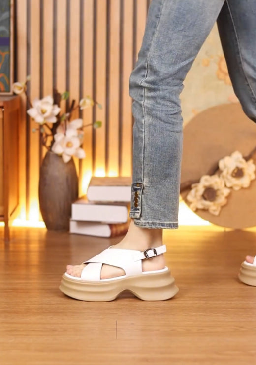 Classic soft leather comfortable and elegant sandals