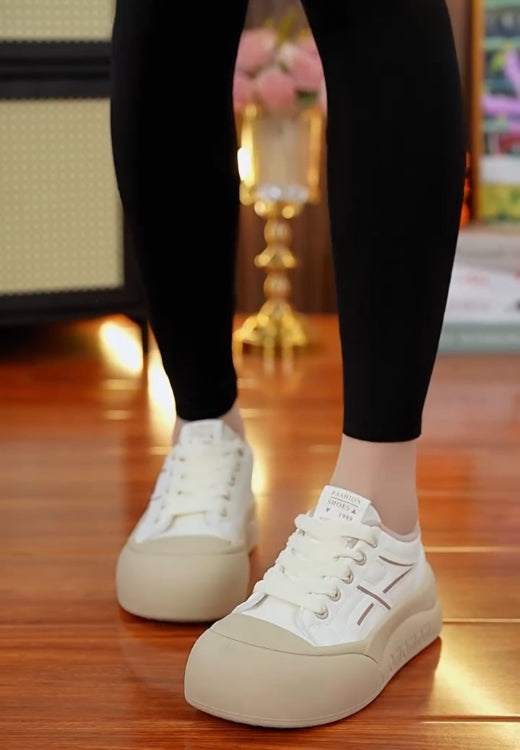 Spring and summer leisure small white shoes