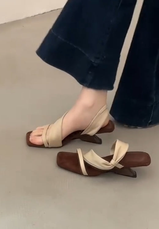 French wedge sandals and slippers