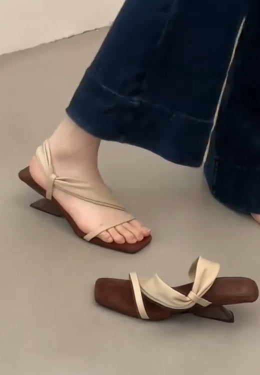 French wedge sandals and slippers