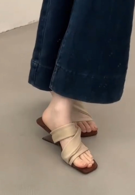 French wedge sandals and slippers