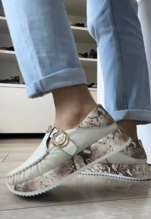 Leopard print sole elegant casual shoes