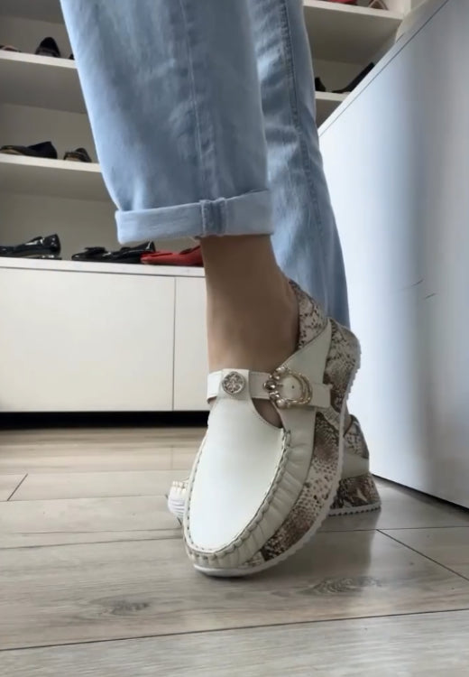 Leopard print sole elegant casual shoes