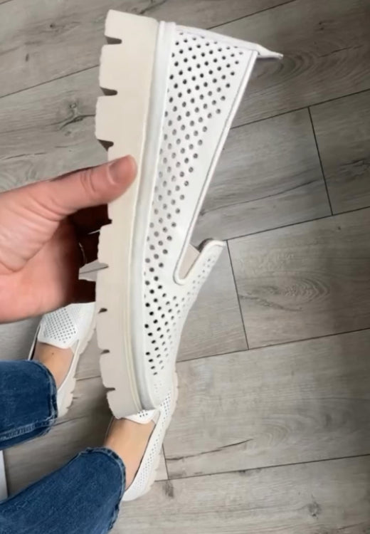 Lightweight white mesh hollow leisure pedal