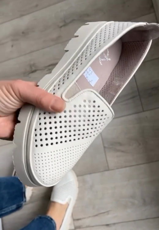 Lightweight white mesh hollow leisure pedal